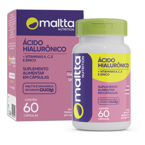 Ácido Hialurônico + Vitaminas 400mg / 60 Cápsulas - Duom