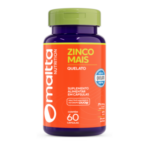 Zinco Quelato Mais 29,59mg / 60 Cápsulas - Duom