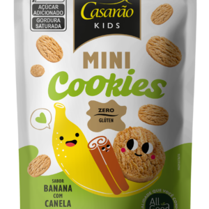 Mini Cookies Banana com Canela 32gr - Casarão