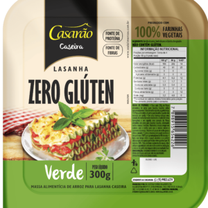 Massa CASEIRA Lasanha Verde 300gr - Casarão