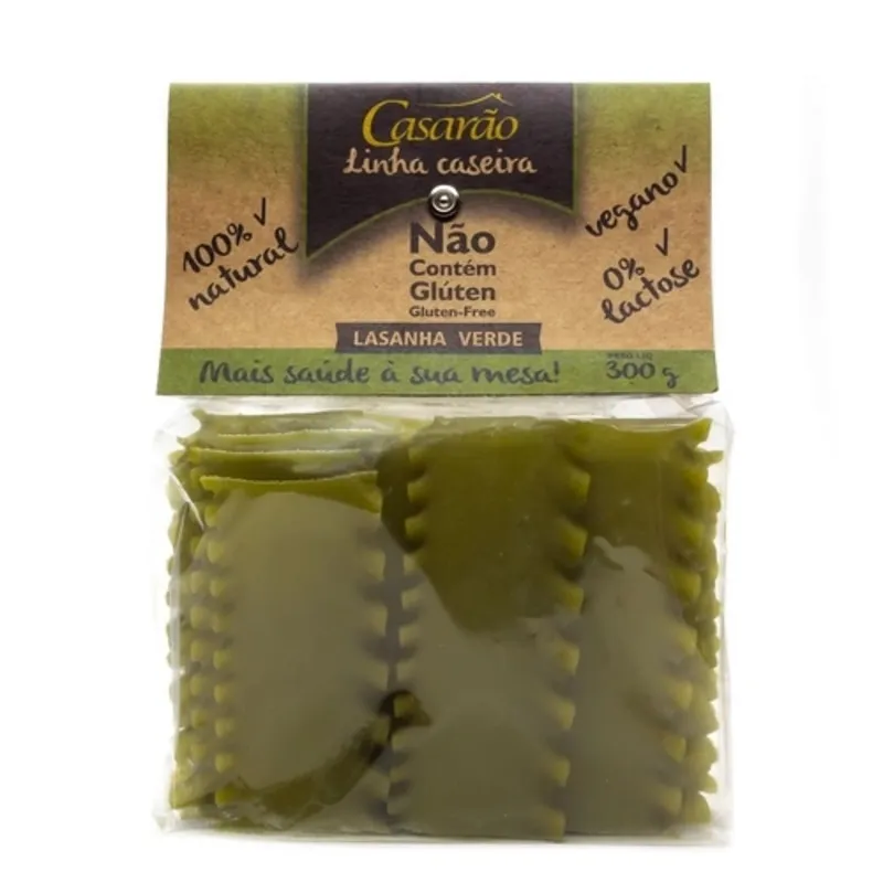 Massa Caseira Lasanha Verde 300gr