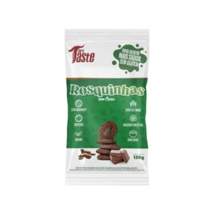 Rosquinha 100% Integral Zero Adição de Açúcar e Sem Glúten Sabor Cacau 130gr - Mrs Taste