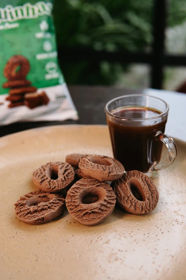Rosquinha 100% Integral Zero Adição de Açúcar e Sem Glúten Sabor Cacau 130gr - Mrs Taste - Imagem 2