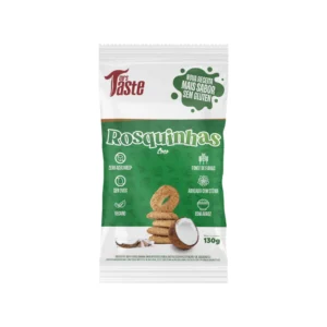 Rosquinha 100% Integral Zero Adição de Açúcar e Sem Glúten Sabor Coco 130gr - Mrs Taste
