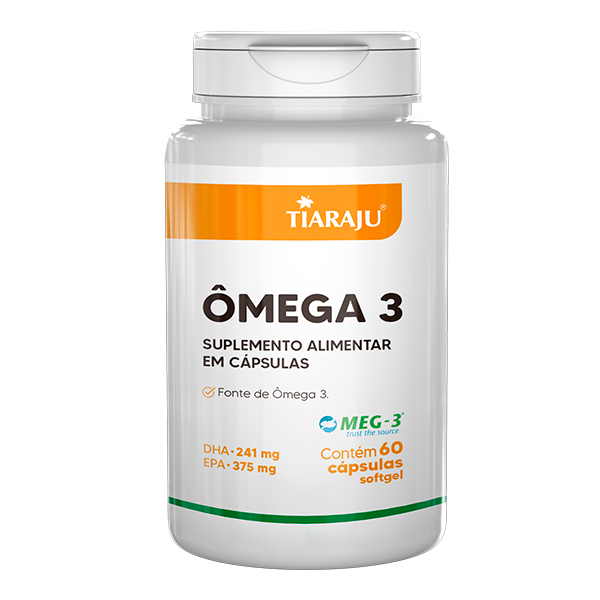 Ômega 3 Com Selo MEG-3 1400mg / 60 cápsulas - Tiaraju