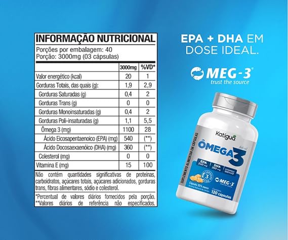 Ômega 3 1000mg / 120 Cápsulas - Katiguá - Imagem 2