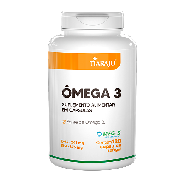 Ômega 3 Com Selo MEG-3 1400mg / 120 Cápsulas - Tiaraju