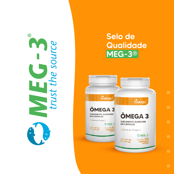 Ômega 3 Com Selo MEG-3 1400mg / 120 Cápsulas - Tiaraju - Imagem 2