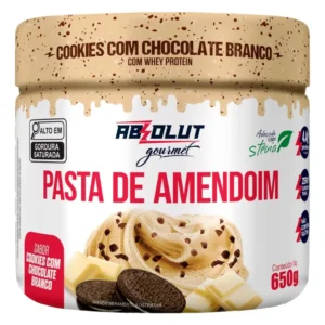 Pasta De Amendoim Gourmet Cookies Com Chocolate Branco 650gr - Absolut Nutrition