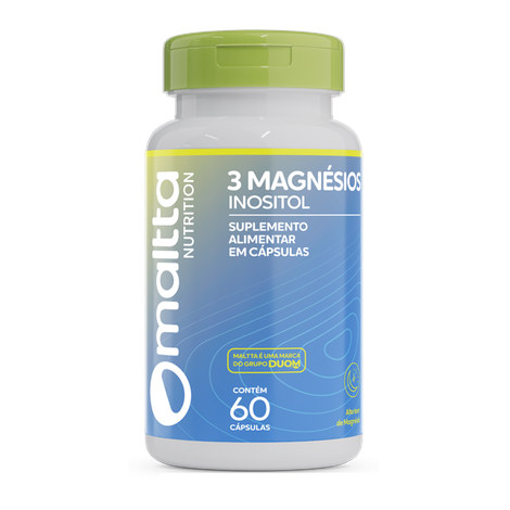 3 Magnésios Com Inositol 700mg / 60 Cápsulas - Duom