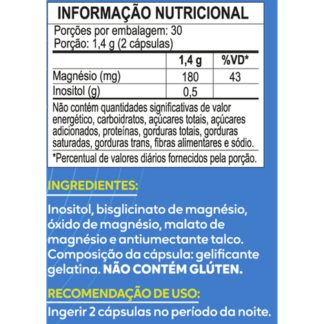 3 Magnésios Com Inositol 700mg / 60 Cápsulas - Duom - Imagem 2