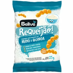 Salgadinho de Milho e Quinoa Sem Glúten Requeijão 25gr – Belive