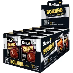 Bolinho de Chocolate com Cobertura de Chocolate Zero Display 10x40gr – Belive