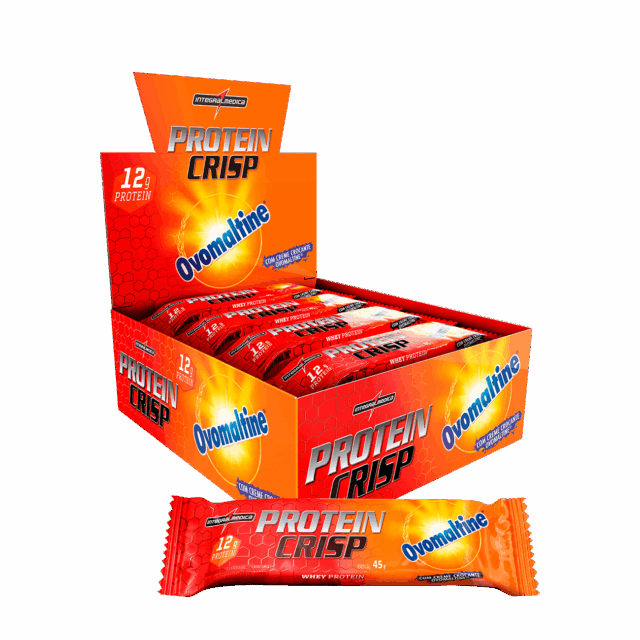 Protein Crisp Bar Ovomaltine Display 12x45gr – Integralmedica