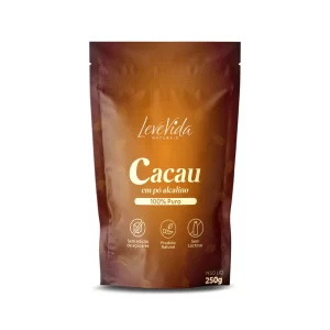 Cacau em Pó Alcalino 100% Puro Leve Vida / Pouch 250gr – Absolut Nutrition