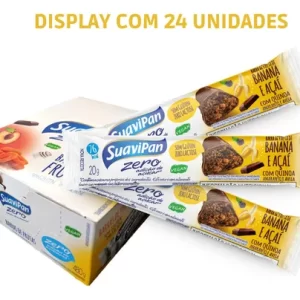 Barrinha de Banana com Açaí Zero Display 24x20gr – SuaviPan