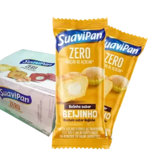Bolinho de Beijinho com Recheio de Beijinho Zero Display 12x40gr – SuaviPan