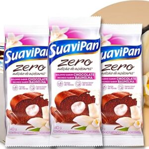 Bolinho de Chocolate com Recheio de Baunilha Zero Display 12x40gr – SuaviPan