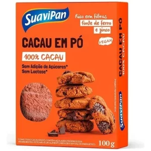 Cacau em Pó 100% Cacau Alcalino Zero 100gr – SuaviPan