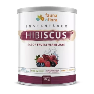 Instantâneo Hibiscus Sabor Frutas Vermelhas 200gr – Fauna & Flora