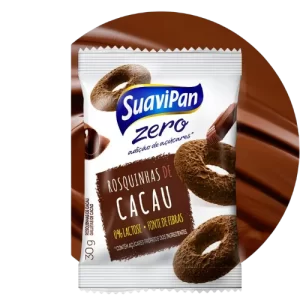 Rosquinha de Cacau Zero Display 12x30gr – SuaviPan