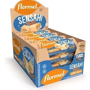 Sensah Cookies N' Cream Barra de Chocolate Branco Recheada / Display 16x30gr – Flormel