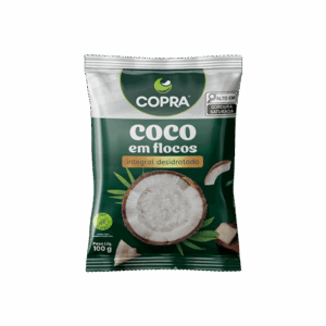 Coco em Flocos Integral Desidratado Sem Sacarose 100gr – Copra