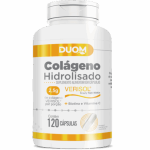 Colágeno Hidrolisado Verisol Com Biotina + Vitamina C 625mg / 120 Cápsulas – Duom