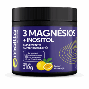 3 Magnésios Com Inositol + Melatonina + L-Triptofano Sabor Maracujá / 210gr – Duom