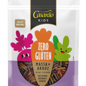 Massa Mini Penne KIDS TRICOLOR Cenoura + Beterraba + Espinafre 200gr – Casarão