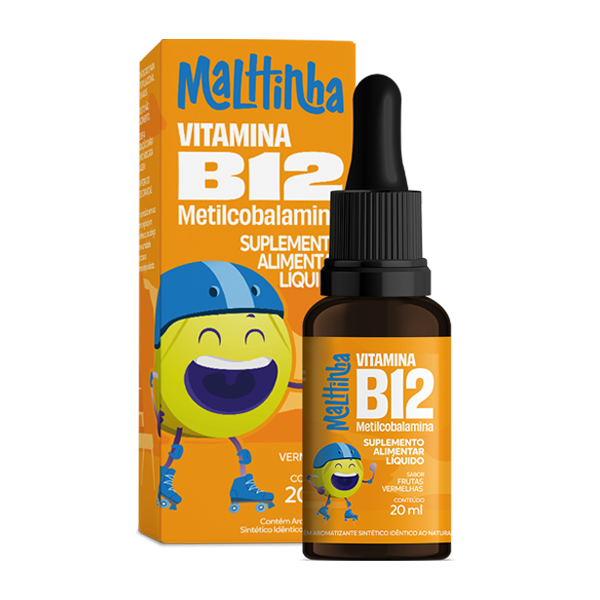 Vitamina B12 Kids Malttinha Em Gotas Sabor Frutas Vermelhas 20ml – Duom