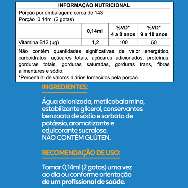 Vitamina B12 Kids Malttinha Em Gotas Sabor Frutas Vermelhas 20ml – Duom - Imagem 2