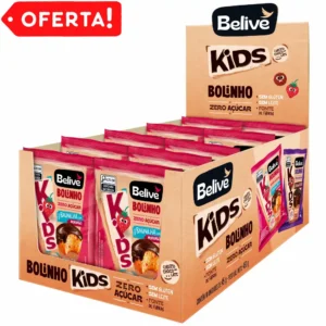 Bolinho de Baunilha com Morango e Cobertura de Chocolate KIDS / Display 10x45gr - Belive