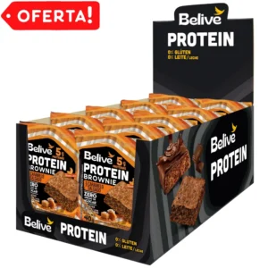 Brownie Protein Caramelo Salgado / Display 10x40gr – Belive