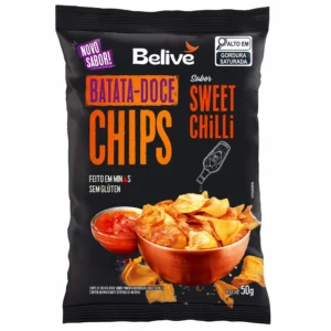 Batata Doce Chips Sabor Sweet Chilli 50gr – Belive
