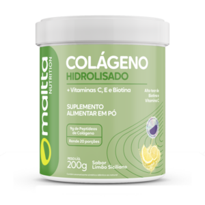 Colágeno Hidrolisado Com Biotina e Vitaminas C e E / Sabor Limão Siciliano 200gr – Duom