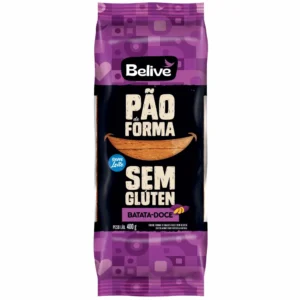Pão De Forma de Batata Doce Sem Glúten e Leite 400gr – Belive