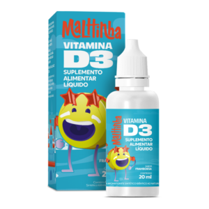 Vitamina D3 Kids Malttinha Em Gotas Sabor Framboesa 20ml – Duom