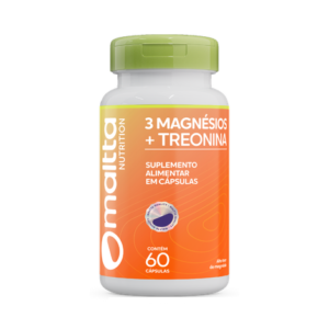 3 Magnésios Com Treonina 600mg / 60 Cápsulas - Duom