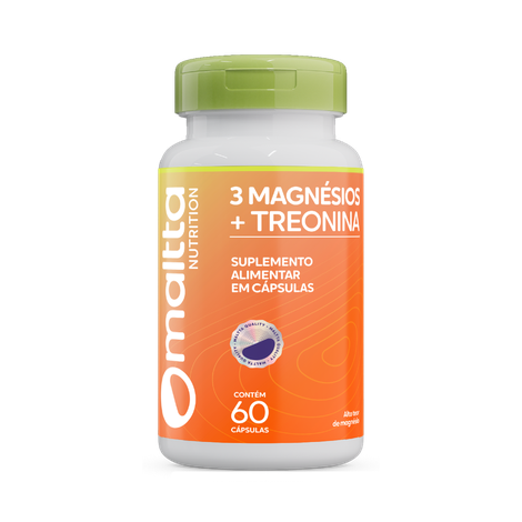 3 Magnésios Com Treonina 600mg / 60 Cápsulas - Duom