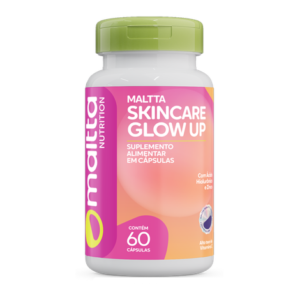 Maltta SkinCare Glow Up - Ácido Hialurônico + Zinco + Vitaminas C e E  570mg / 60 Cápsulas - Duom